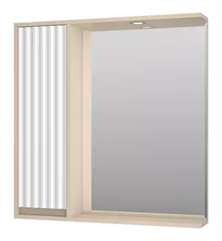 Зеркальный шкаф Brevita Balaton 80 BAL-04080-03-01Л белый, бежевый