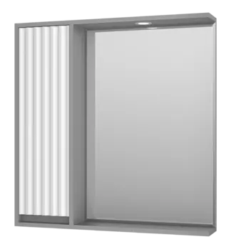 Зеркальный шкаф Brevita Balaton BAL-04080-01-01Л белый, серый