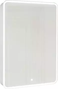 Зеркальный шкаф Jorno Pastel 60 Pas.03.60/W с подсветкой белый жемчуг