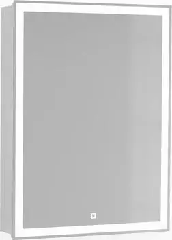 Зеркальный шкаф Jorno Slide 60 см Sli.03.60/A, с подсветкой и часами, антрацит