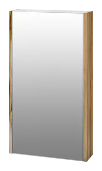 Зеркальный шкаф Misty Ива П-Ива04045-01Л белый, каштан