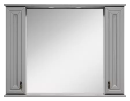 Зеркальный шкаф Misty Лувр П-Лвр03105-1504 серый