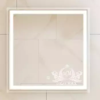 Зеркало Art&Max Monza AM-Mon-600-600-DS-F белый