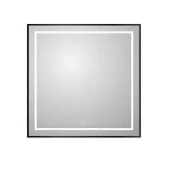 Зеркало BelBagno Kraft SPC-KRAFT-900-800-LED-TCH-WARM-NERO черный