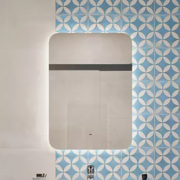 Зеркало DIWO Кострома 50 с подсветкой, прямоугольное, настенное, белое