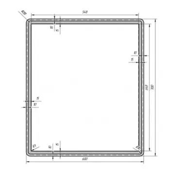Зеркало Dreja Tiny 99.9022 белый