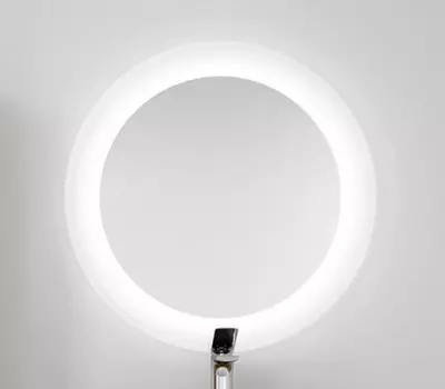 Зеркало Jorno Ronda 80 см Ron.02.80/P/W, с подсветкой