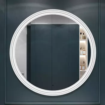 Зеркало круглое STWORKI Ларвик 100 с подсветкой