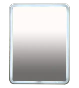 Зеркало LED 600х800 Misty 3 Неон П-Нео060080-3ПРСНККУ, сенсор на корпусе