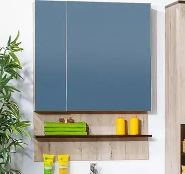 Зеркало-шкаф Бриклаер Карибы 75 дуб кантри венге