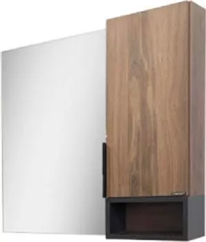 Зеркало-шкаф Comforty Штутгарт-90 00004151038, дуб тёмно-коричневый