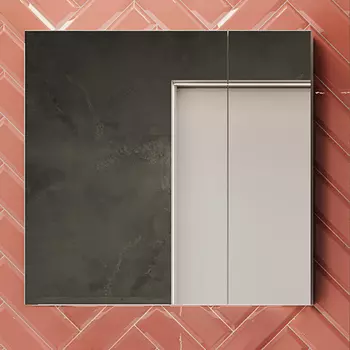 Зеркало-шкаф STWORKI Копенгаген 80 белое, навесное, прямоугольное, в современном стиле