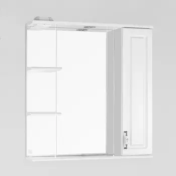 Зеркало-шкаф Style Line Олеандр-2 75/С Люкс белый