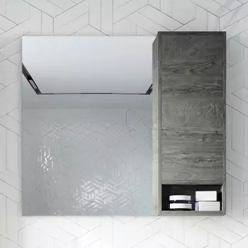 Зеркало STWORKI Карлстад R 90 дуб рошелье