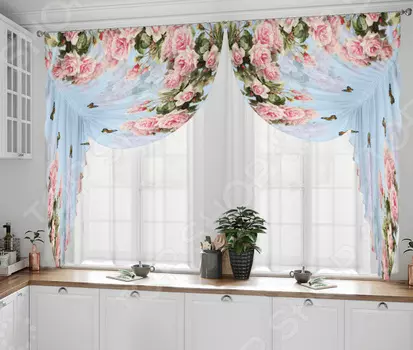 Фотокомплект: шторы и тюль ТамиТекс «Флорида»