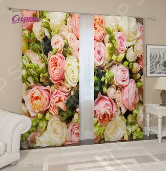 Фотошторы Сирень «Букет француских роз»