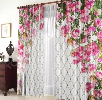 Фотошторы ТамиТекс «Клематис»