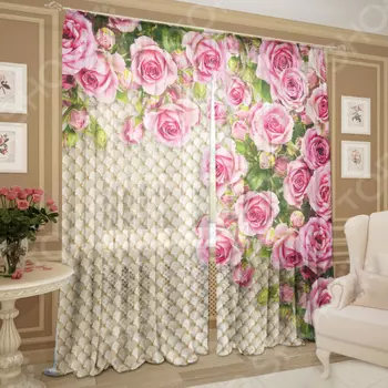 Фототюль ТамиТекс «Розовый сад»