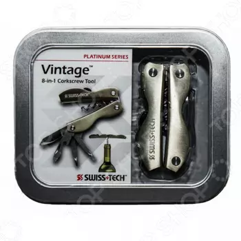 Мультитул Swiss+Tech Vintage Corkscrew Tool 8-in-1 в подарочной упаковке