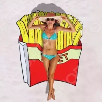 Покрывало-парео пляжное Beach Towel «Картофель Фри»