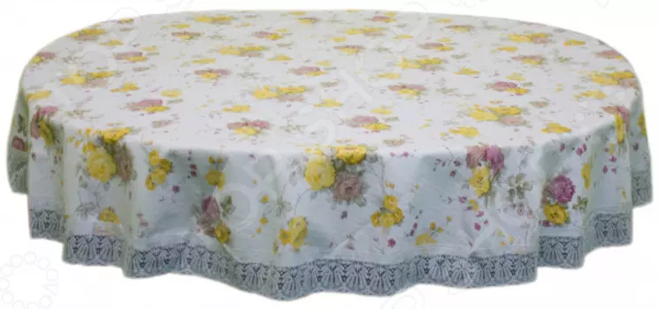 Скатерть Донна Роза овальная. Букет