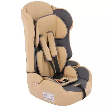 Автокресло BAMBOLA PRIMO Серый/Бежевый (+ Защитный чехол СМЕШАРИКИ в подарок!)