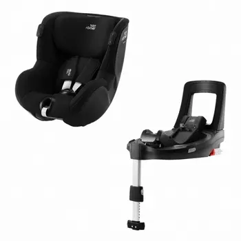 Автокресло Britax Roemer DUALFIX iSENSE Space Black + база FLEX BASE iSENSE (+ Защитный чехол СМЕШАРИКИ в подарок!)