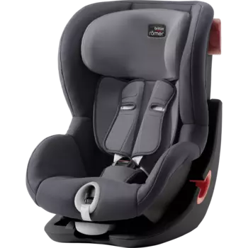 Автокресло Britax Romer King II Black Series Storm Grey (+ Защитный чехол СМЕШАРИКИ в подарок!)