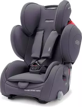 Автокресло Recaro Young Sport Hero Simply Grey (+ Защитный чехол СМЕШАРИКИ в подарок!)