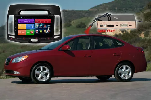 Автомагнитола цвет черный для Hyundai Elantra (2006-2010) RedPower 51092 R IPS DSP ANDROID 8+ (+ Камера заднего вида в подарок!)