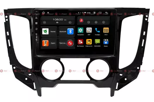 Автомагнитола для Mitsubishi L200, Fiat Fullback (кондиционер) RedPower 61425 (+ Камера заднего вида в подарок!)