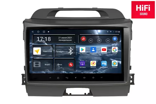 Автомагнитола RedPower 75074 Hi-Fi для KIA Sportage (08.2010-03.2016) (+ Камера заднего вида в подарок!)