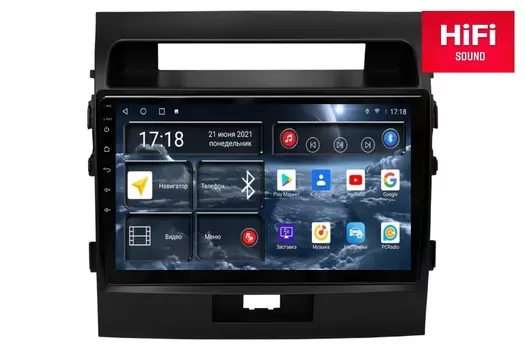 Автомагнитола RedPower 75200M Hi-Fi для Toyota Land Cruiser 200 (09.2007-12.2015) матовая (+ Камера заднего вида в подарок!)