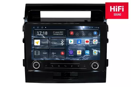 Автомагнитола RedPower K75200G Hi-Fi для Toyota Land Cruiser 200 (09.2007-12.2015) глянец (+ Камера заднего вида в подарок!)