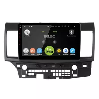 Автомагнитола Roximo CarDroid RD-2612F для Mitsubishi Lancer X 2007-2018 (+ Камера заднего вида в подарок!)