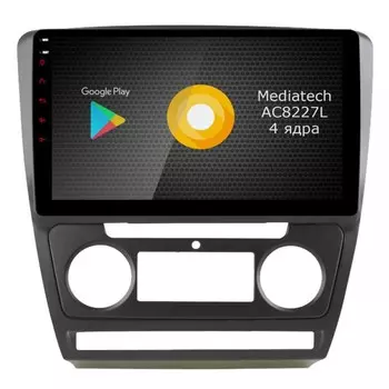 Автомагнитола Roximo S10 RS-3202B (черная) для Skoda Octavia A5 (+ Камера заднего вида в подарок!)