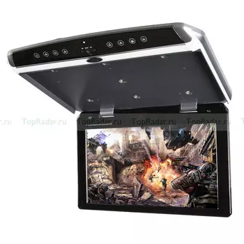 Автомобильный потолочный монитор 17.3" со встроенным Full HD медиаплеером ERGO ER173FH (+ Салфетки из микрофибры в подарок)