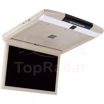 Автомобильный потолочный монитор 17.3" со встроенным Full HD медиаплеером ERGO ER17S (бежевый) (+ Автомобильные коврики для впитывания влаги в подарок!)