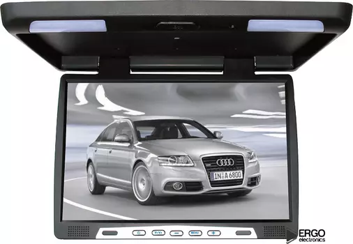 Автомобильный потолочный монитор 22" ERGO ER22H (черный) (+ Антисептик-спрей для рук в подарок!)