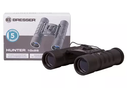 Бинокль Bresser Hunter 10x25 (+ Антисептик-спрей для рук в подарок!)