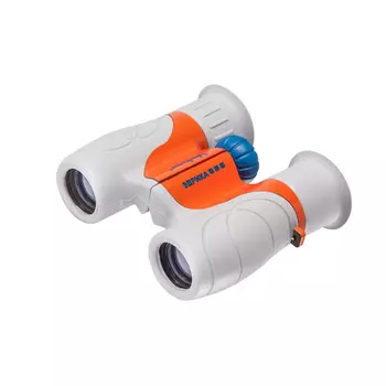 Бинокль детский Veber «Эврика» 6x21, серо-оранжевый (+ Антисептик-спрей для рук в подарок!)