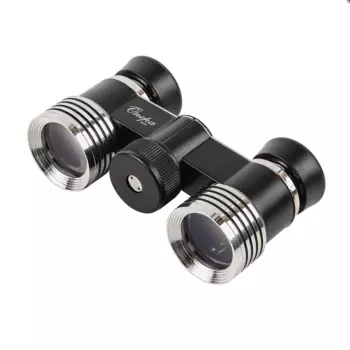 Бинокль театральный Veber Opera БГЦ 3x27, черно-серебристый (+ Антисептик-спрей для рук в подарок!)