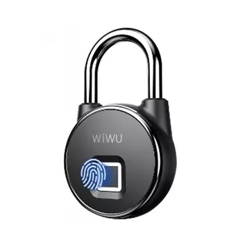 Биометрический умный замок WiWU S5 Fingerprint padlock Black