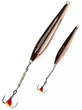 Блесна вертикал. зим. Lucky John FIN Blade с цеп. и kр. 60мм C блистер