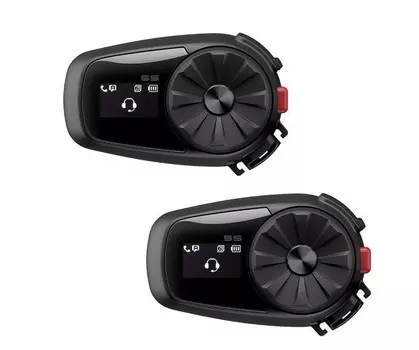 Bluetooth мотогарнитура последнего поколения Sena 5S DUAL (2 гарнитуры) (+ Набор для ухода за транспортом в подарок!)