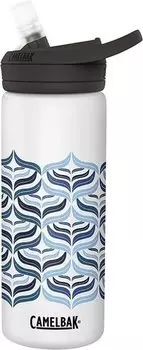 Бутылка спортивная CamelBak eddy+ (0,6 литра), белая (+ Антисептик-спрей для рук в подарок!)