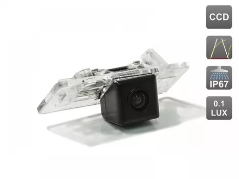 CCD штатная камера заднего вида с динамической разметкой AVEL Electronics AVS326CPR (#001) для AUDI A1/A4 (2008-...)/A5/A7/Q3/Q5/TT