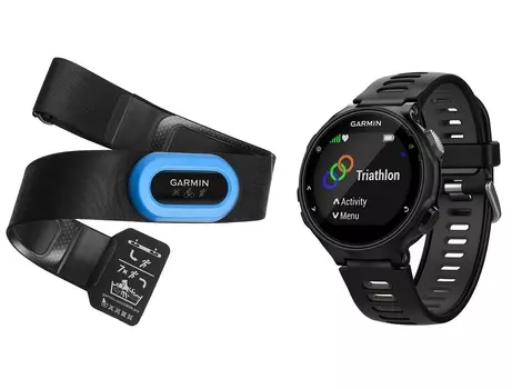 Часы Garmin Forerunner 735XT HRM-Tri-Swim Черно-серые