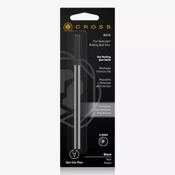 Cross Стержень для ручки-роллера, F, черный, блистер
