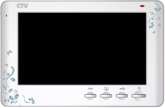 Цветной монитор видеодомофона CTV-M1704 SE (белый) (+ Автомобильные коврики для впитывания влаги в подарок!)